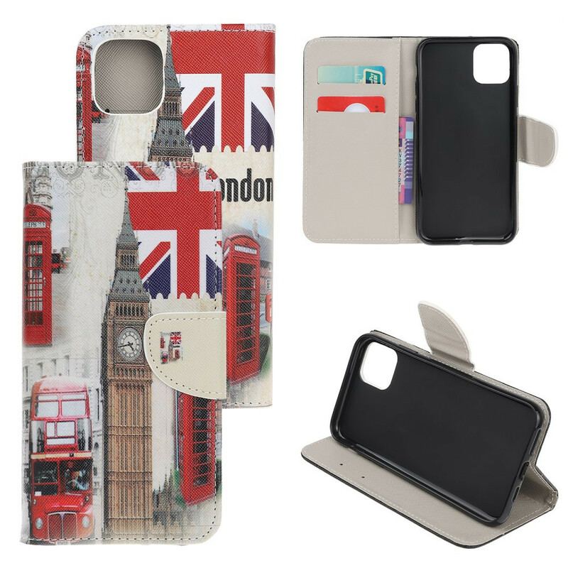 Læder Cover iPhone 13 Mini London Liv