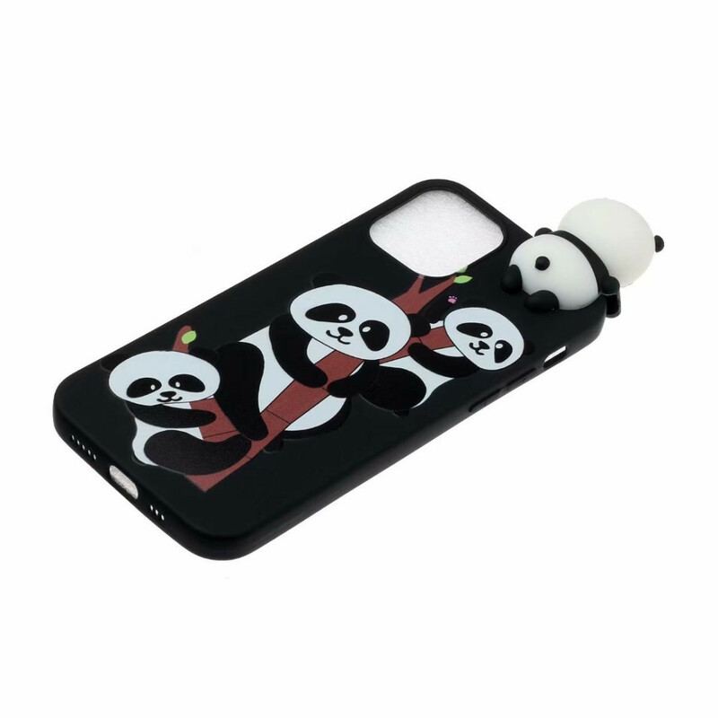 Mobilcover iPhone 13 Mini 3d Pandaer På Bambus