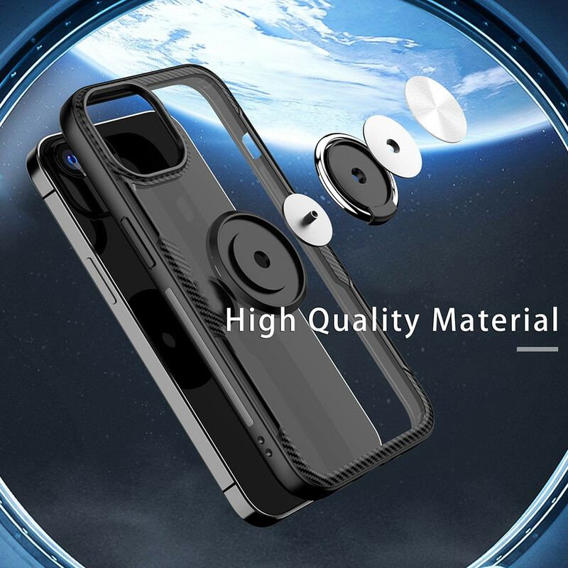 Mobilcover iPhone 13 Mini Carbon Fiber Metal Ring