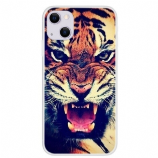 Mobilcover iPhone 13 Mini Front Tiger