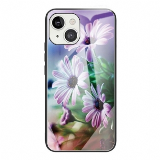 Mobilcover iPhone 13 Mini Realistiske Hærdet Glas Blomster