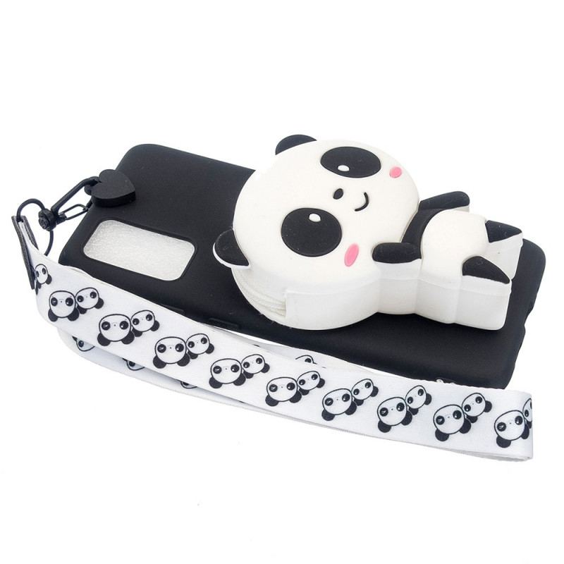 Cover Samsung Galaxy A33 5G 3d Panda Med Karabinhage