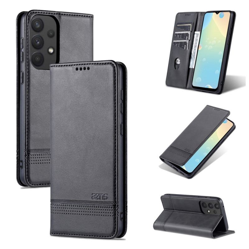 Cover Samsung Galaxy A33 5G Flip Cover Azns Imiteret Læder