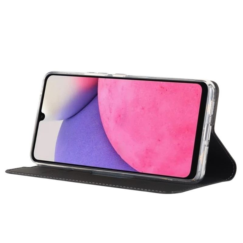 Cover Samsung Galaxy A33 5G Flip Cover Ultra Fin Læderstil