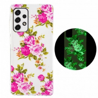 Cover Samsung Galaxy A33 5G Fluorescerende Liberty-blomster