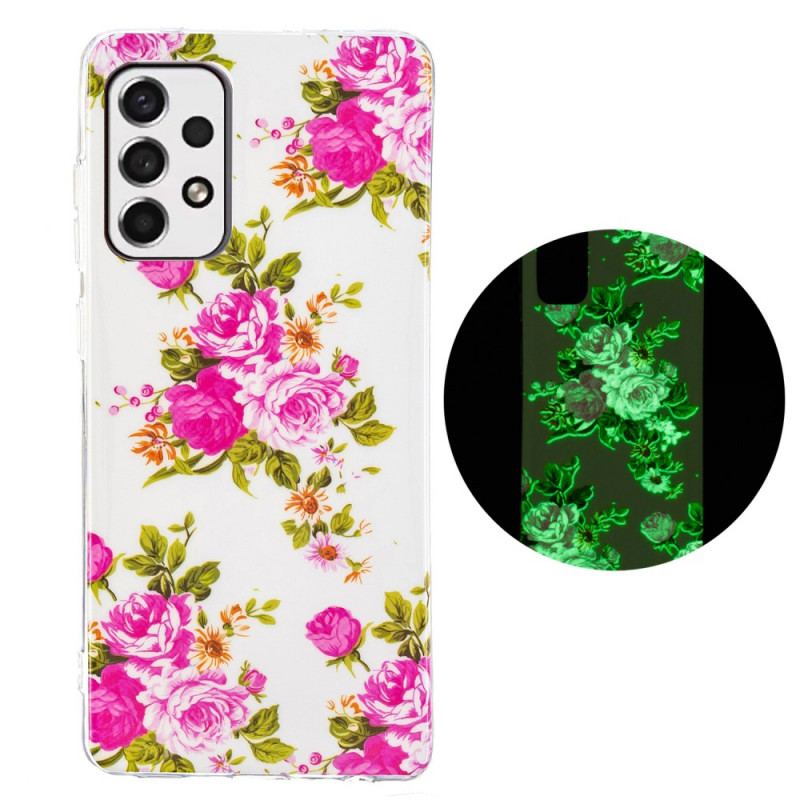 Cover Samsung Galaxy A33 5G Fluorescerende Liberty-blomster