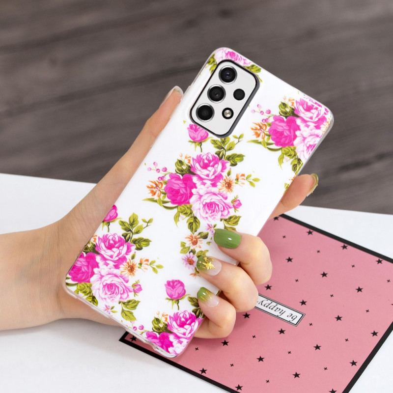 Cover Samsung Galaxy A33 5G Fluorescerende Liberty-blomster