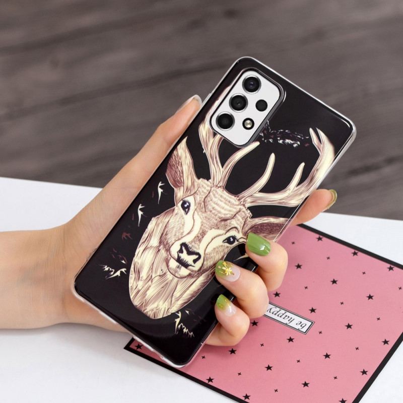 Cover Samsung Galaxy A33 5G Fluorescerende Majestic Deer