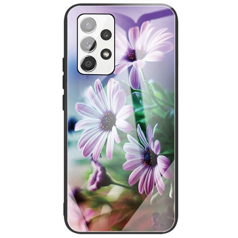 Cover Samsung Galaxy A33 5G Hærdet Glas Blomster