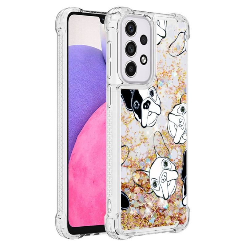 Cover Samsung Galaxy A33 5G Mr Hunde Pailletter