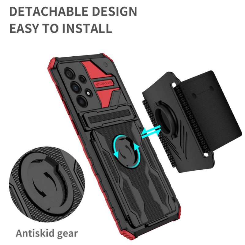 Cover Samsung Galaxy A33 5G Multifunktionel Med Armbånd