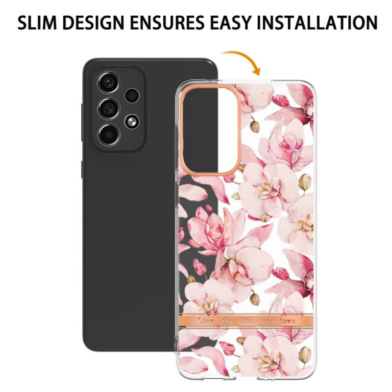 Cover Samsung Galaxy A33 5G Sømløs Blomster