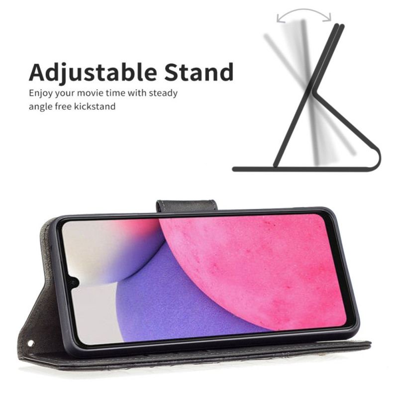 Flip Cover Samsung Galaxy A33 5G Binfen Farve Krokodille Hud Stil