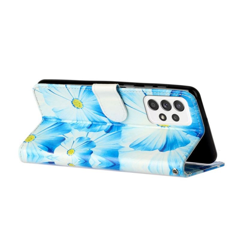 Flip Cover Samsung Galaxy A33 5G Blomsterstilen