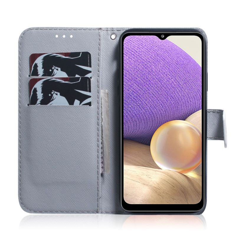 Flip Cover Samsung Galaxy A33 5G Blomstrende Trægren