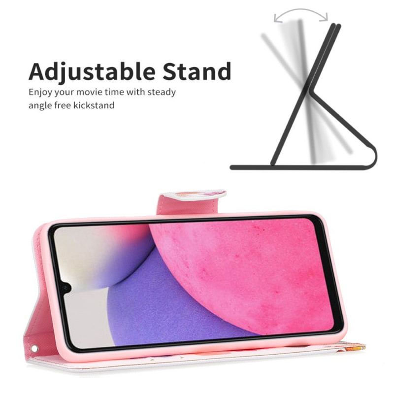 Flip Cover Samsung Galaxy A33 5G Fantastiske Sommerfugle