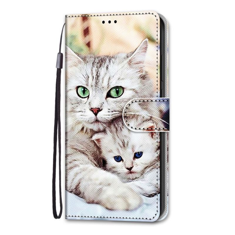 Flip Cover Samsung Galaxy A33 5G Kattefamilie