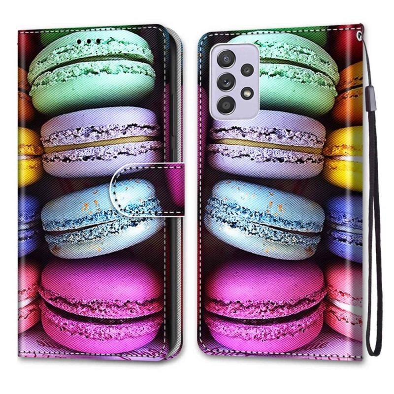 Flip Cover Samsung Galaxy A33 5G Macarons