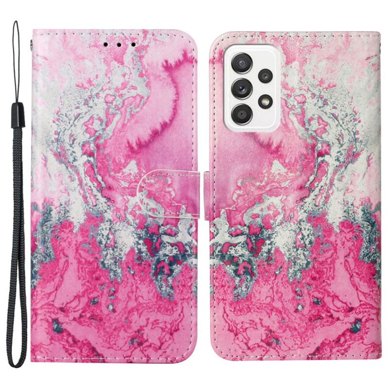 Flip Cover Samsung Galaxy A33 5G Marmorstilen