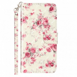 Flip Cover Samsung Galaxy A33 5G Med Snor Rem Liberty Flowers