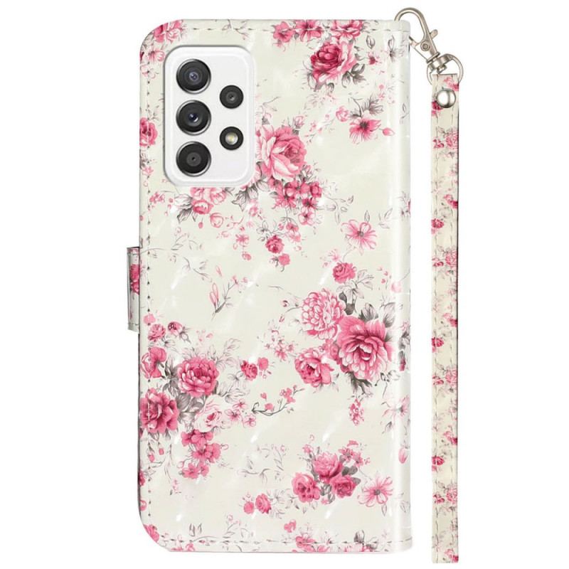 Flip Cover Samsung Galaxy A33 5G Med Snor Rem Liberty Flowers