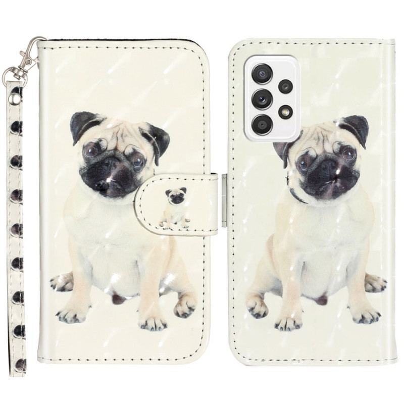 Flip Cover Samsung Galaxy A33 5G Med Snor Thong Hund