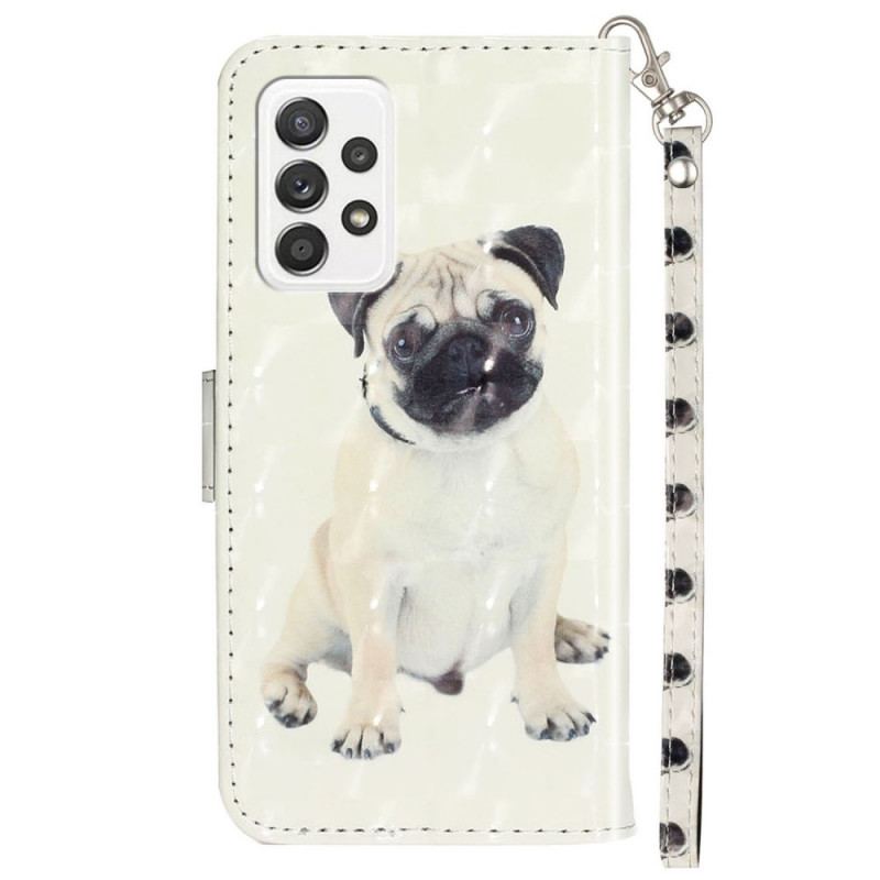 Flip Cover Samsung Galaxy A33 5G Med Snor Thong Hund