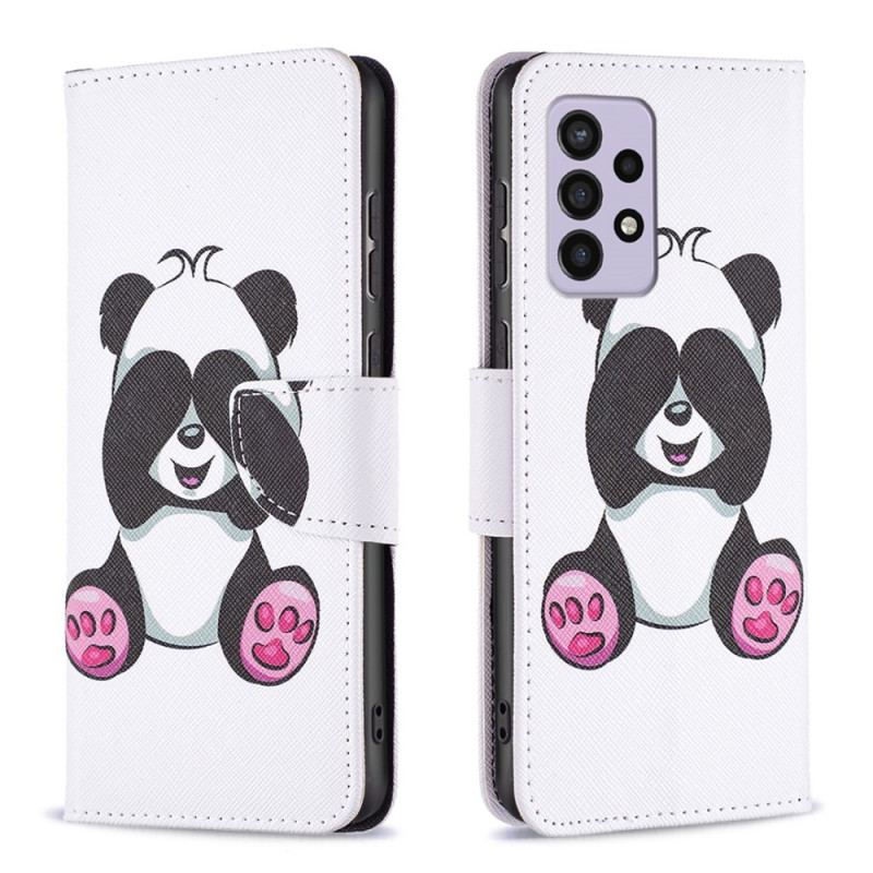 Flip Cover Samsung Galaxy A33 5G Panda Sjov