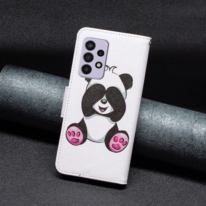 Flip Cover Samsung Galaxy A33 5G Panda Sjov