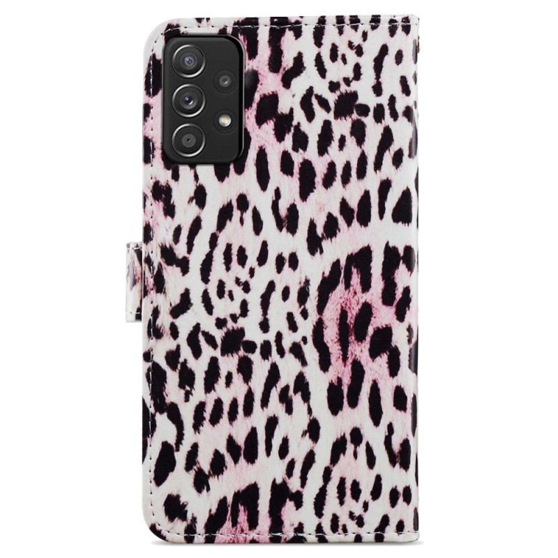 Læder Cover Samsung Galaxy A33 5G Leopard Print