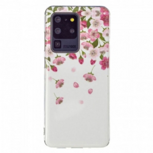 Cover Samsung Galaxy S20 Ultra Fluorescerende Blomster