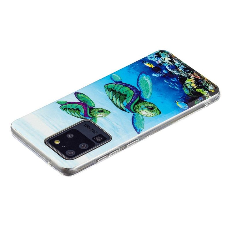 Cover Samsung Galaxy S20 Ultra Fluorescerende Skildpadder