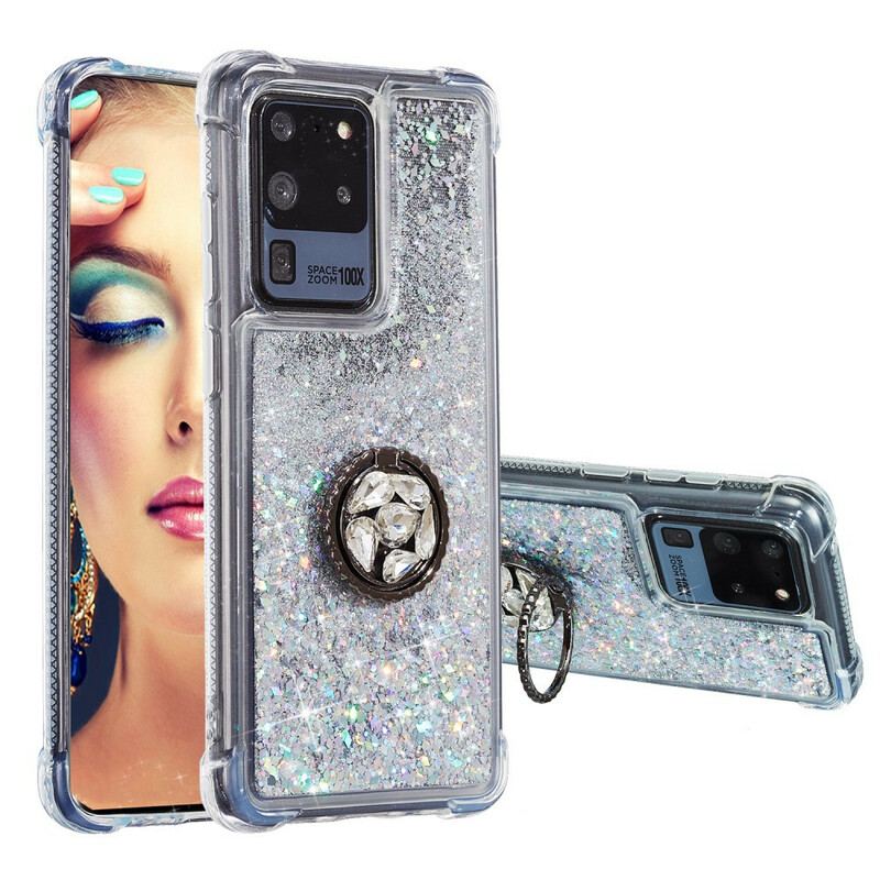 Cover Samsung Galaxy S20 Ultra Glitter Ring-bracket