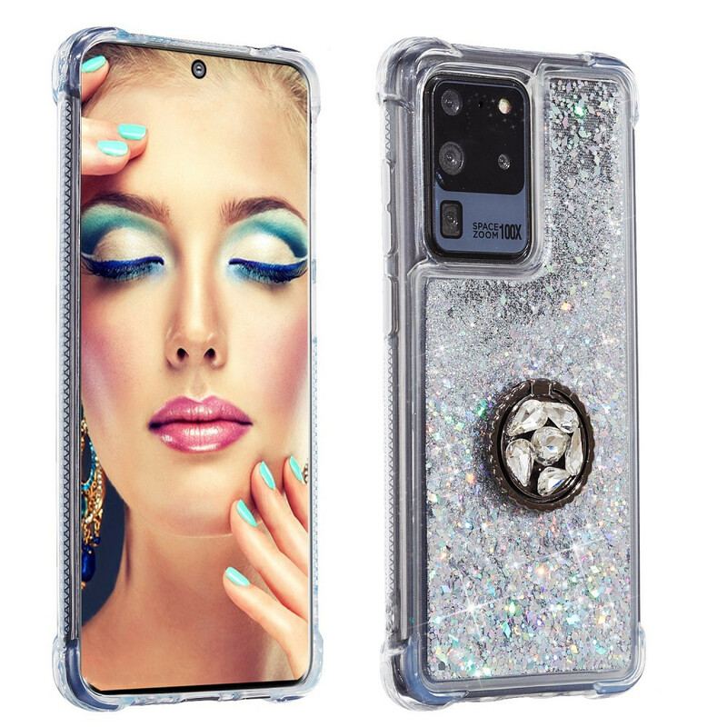 Cover Samsung Galaxy S20 Ultra Glitter Ring-bracket