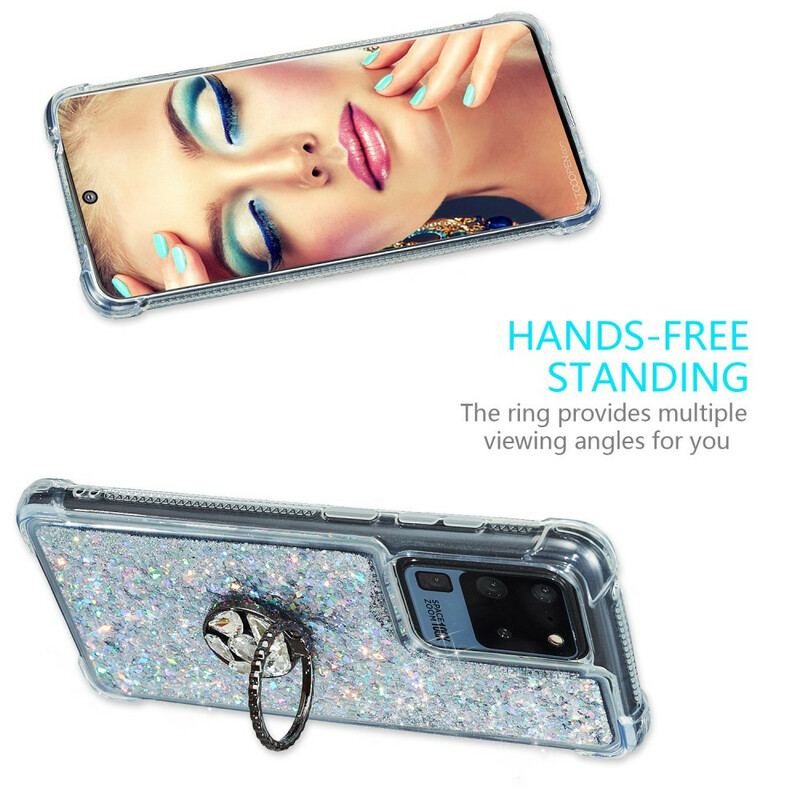 Cover Samsung Galaxy S20 Ultra Glitter Ring-bracket