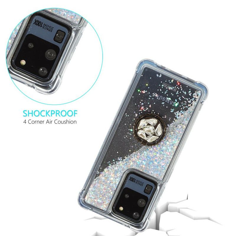 Cover Samsung Galaxy S20 Ultra Glitter Ring-bracket