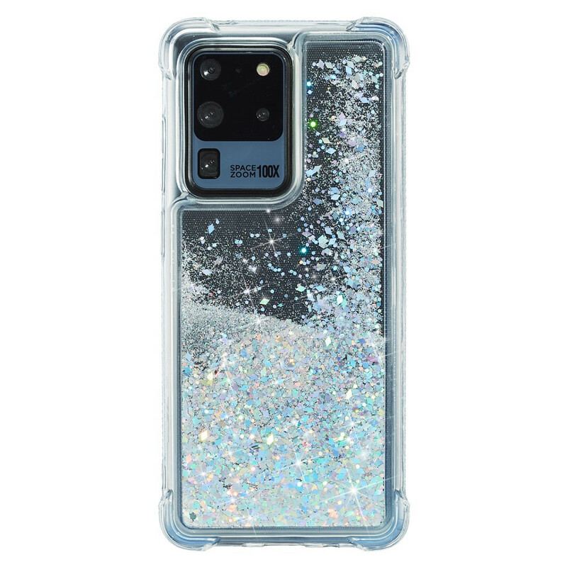 Cover Samsung Galaxy S20 Ultra Glitterforstærkede Hjørner