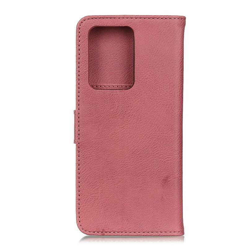 Flip Cover Samsung Galaxy S20 Ultra Imiteret Læder Khazneh