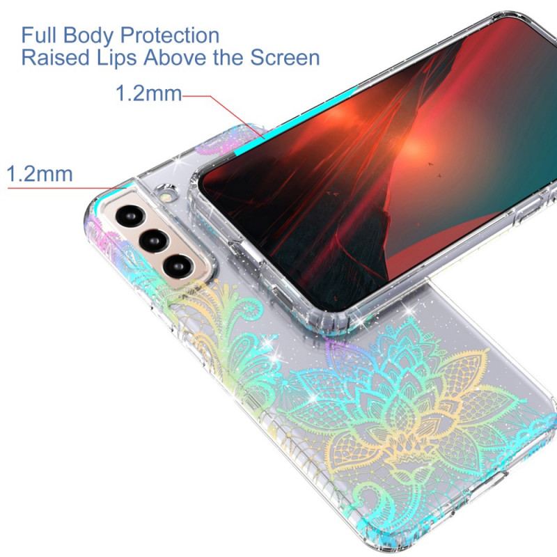 Cover Samsung Galaxy S22 5G Fleksibel Silikone Mandala