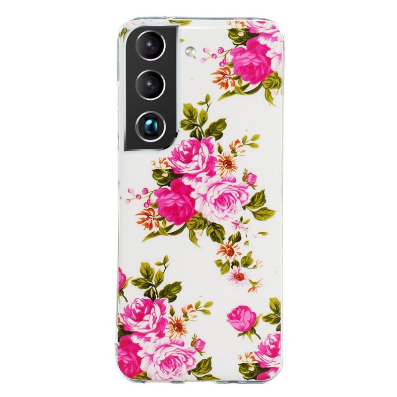 Cover Samsung Galaxy S22 5G Fluorescerende Liberty-blomster