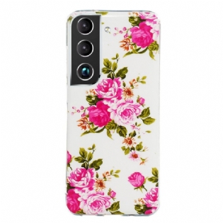 Cover Samsung Galaxy S22 5G Fluorescerende Liberty-blomster