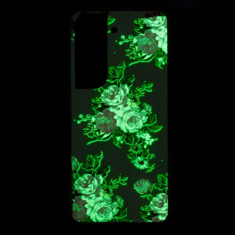 Cover Samsung Galaxy S22 5G Fluorescerende Liberty-blomster