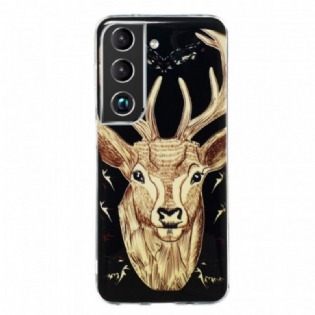 Cover Samsung Galaxy S22 5G Fluorescerende Majestic Deer