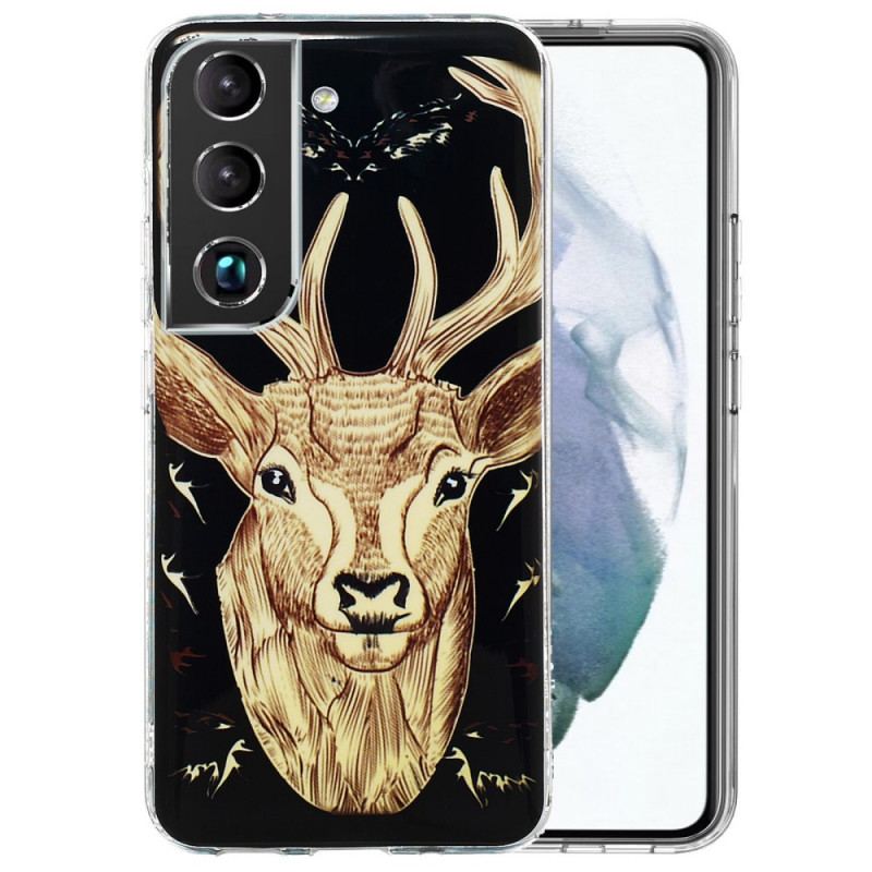 Cover Samsung Galaxy S22 5G Fluorescerende Majestic Deer