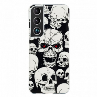 Cover Samsung Galaxy S22 5G Forsigtig Fluorescerende Kranier