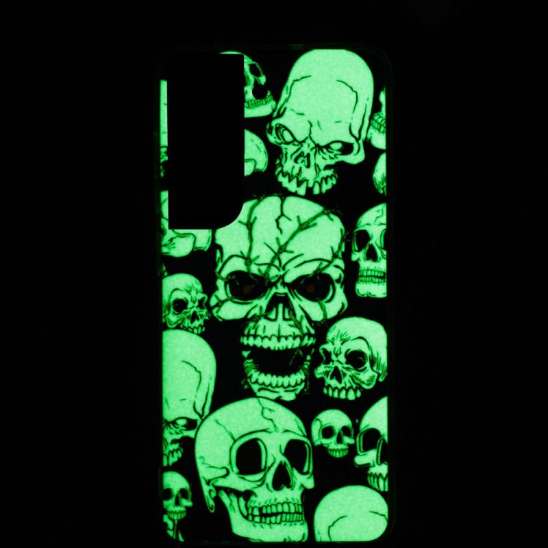 Cover Samsung Galaxy S22 5G Forsigtig Fluorescerende Kranier