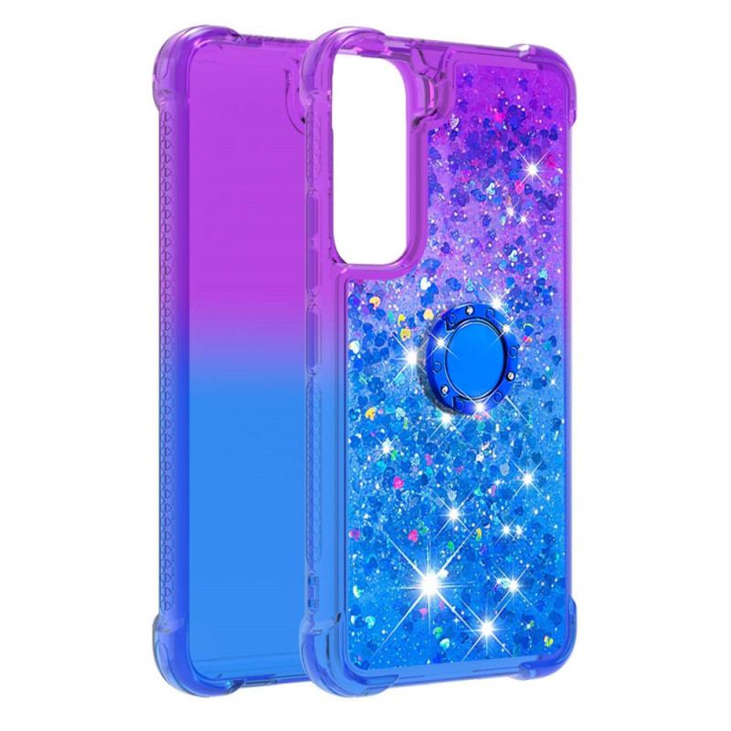 Cover Samsung Galaxy S22 5G Glitter Ring-bracket