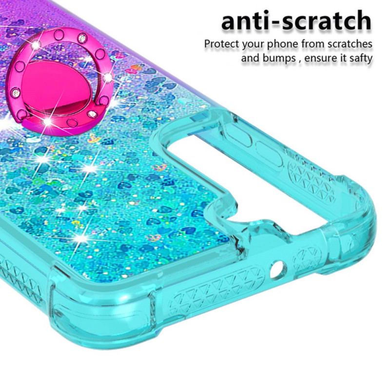 Cover Samsung Galaxy S22 5G Glitter Ring-bracket