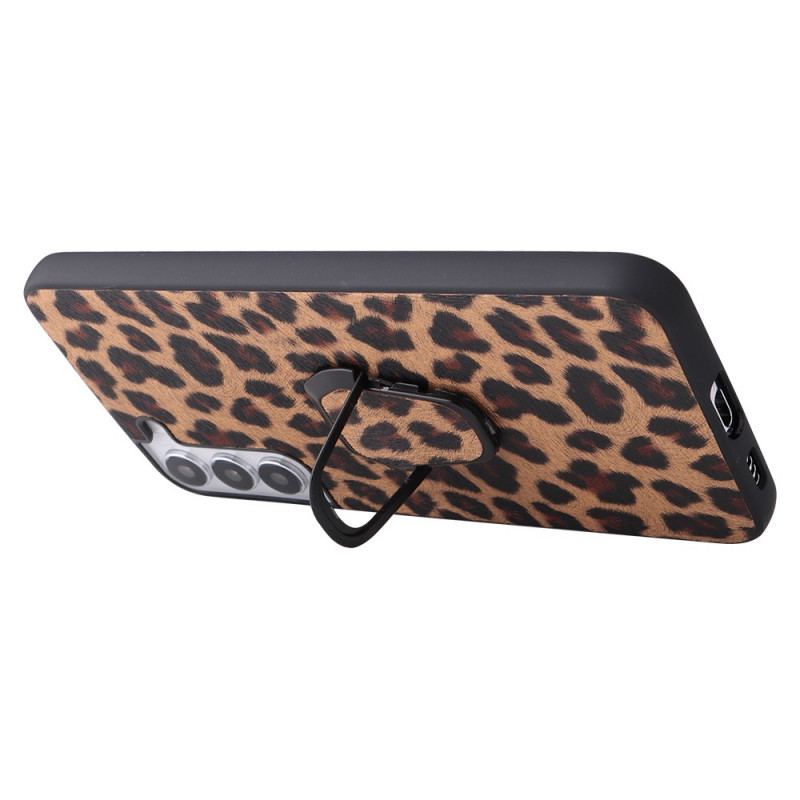 Cover Samsung Galaxy S22 5G Leopard Stil Ring-støtte