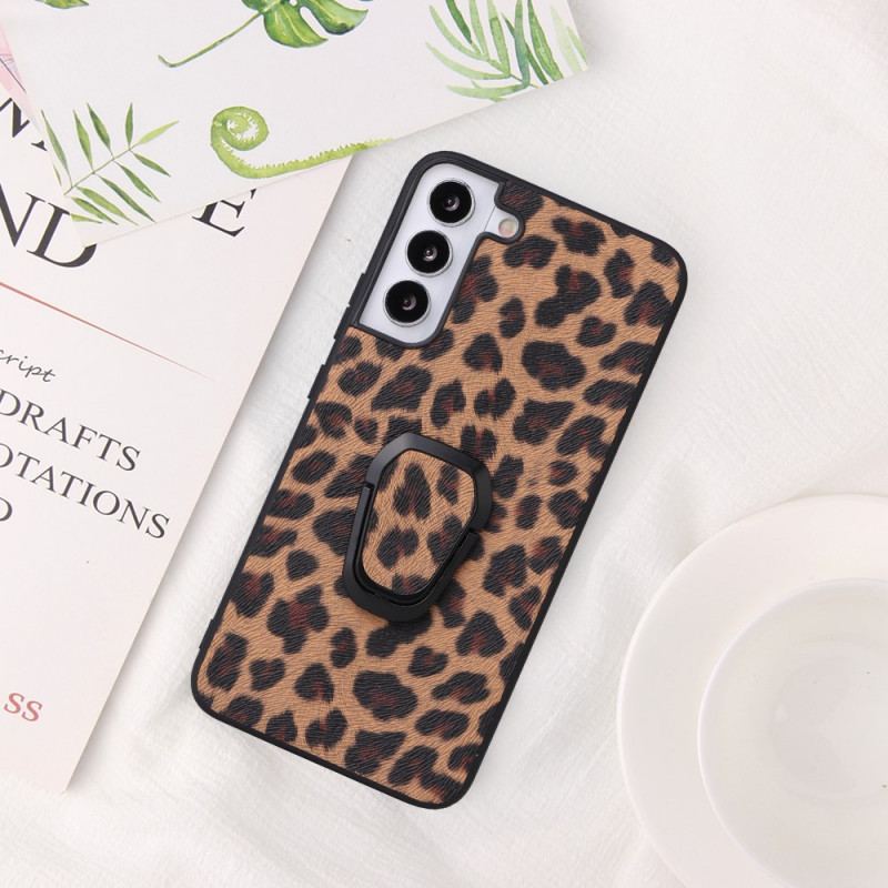 Cover Samsung Galaxy S22 5G Leopard Stil Ring-støtte